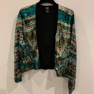 H&M Sequins Bolero Jacket